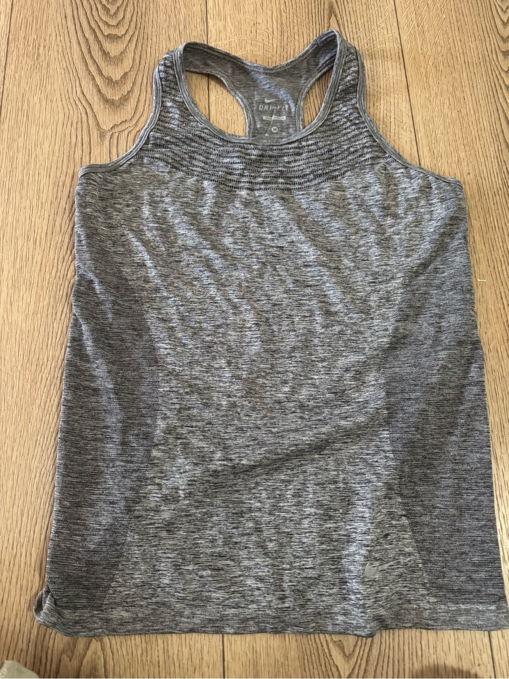 Nike Gray Heather Racerback Dri-FIT Tank Top